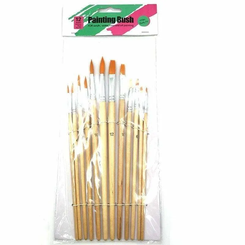 12 Pcs different paint brush