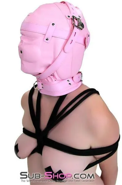 1476DL      Princess Pink Sensory Deprivation Locking Hood