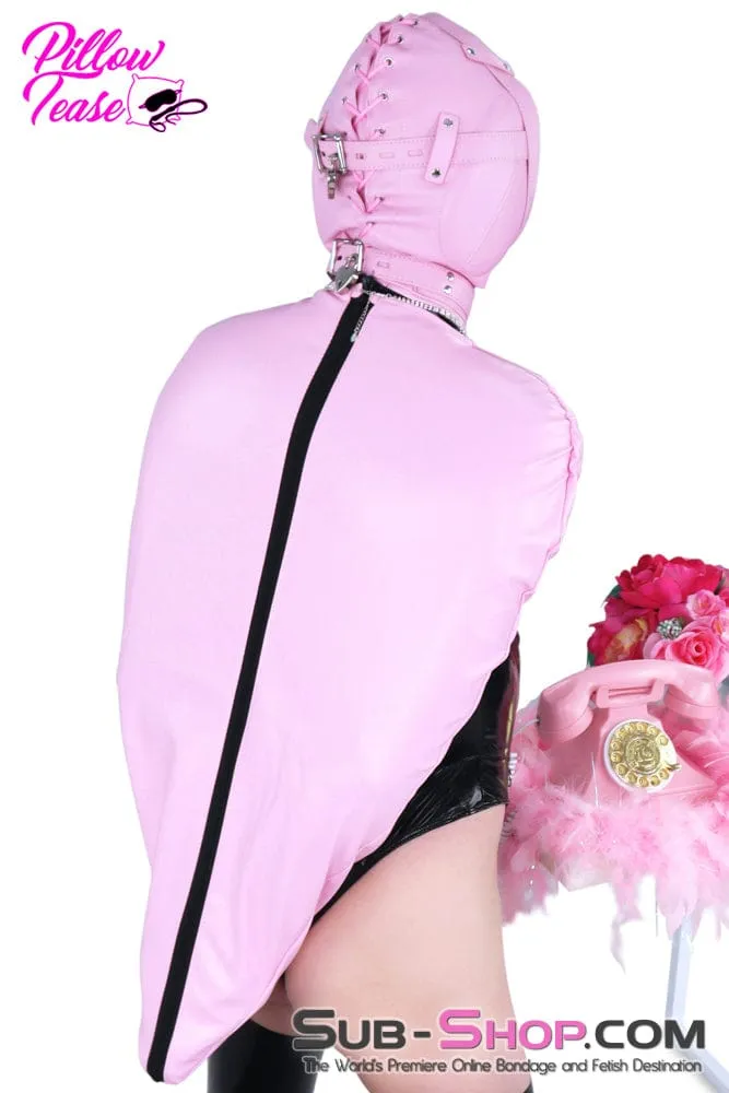 1476DL      Princess Pink Sensory Deprivation Locking Hood