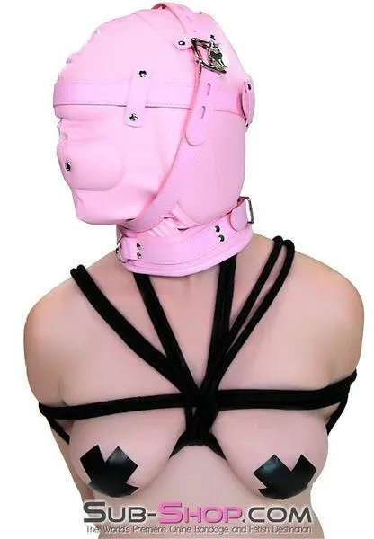 1476DL      Princess Pink Sensory Deprivation Locking Hood