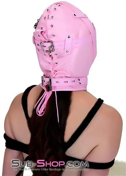 1476DL      Princess Pink Sensory Deprivation Locking Hood