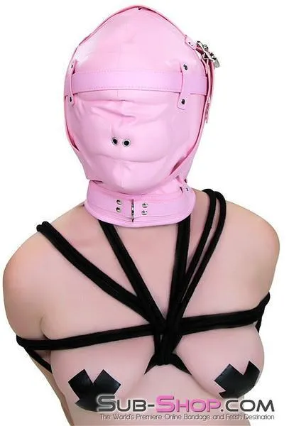 1476DL      Princess Pink Sensory Deprivation Locking Hood