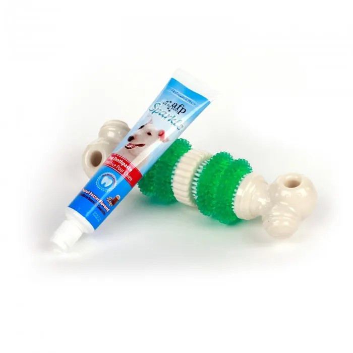 All For Paws Sparkle Dental Brush Bone with Toothpaste