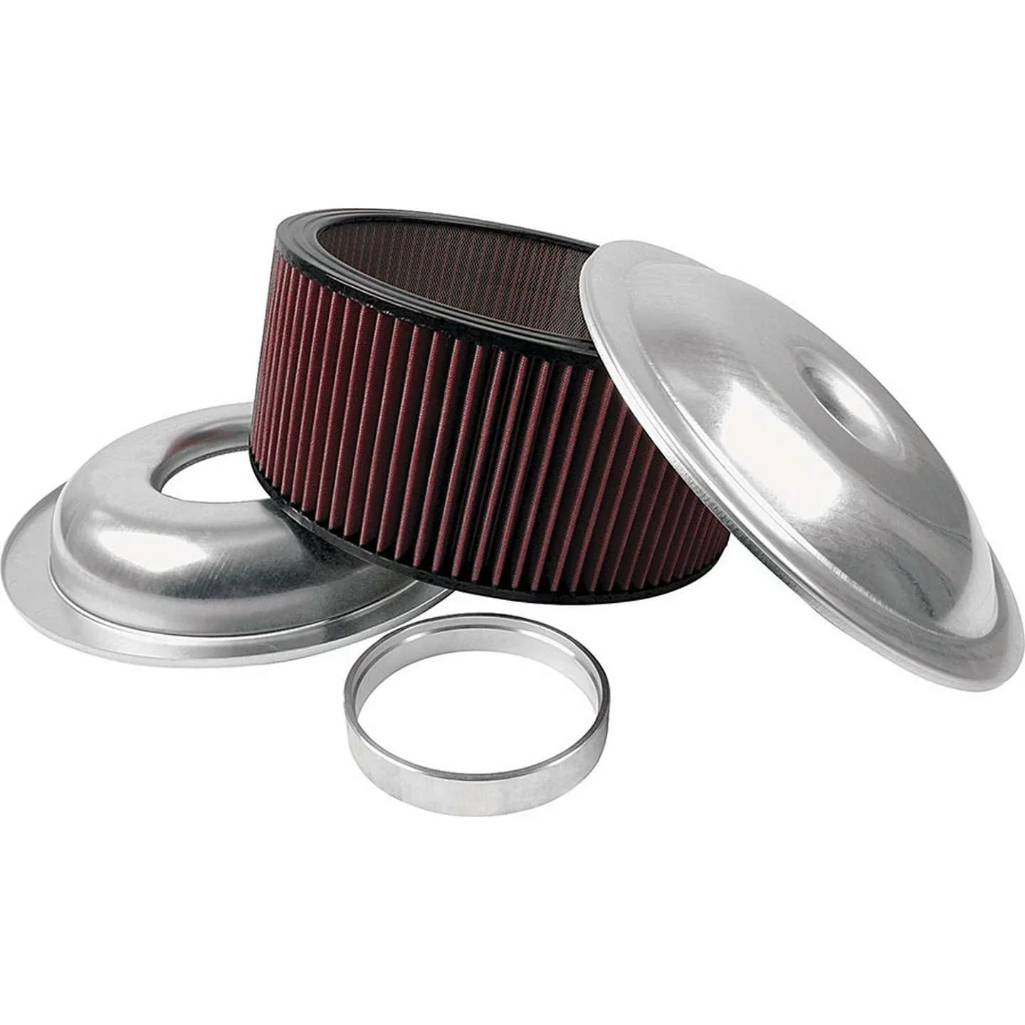 Allstar Performance 14" Air Cleaner Kit With Washable Element - 6" - Plain