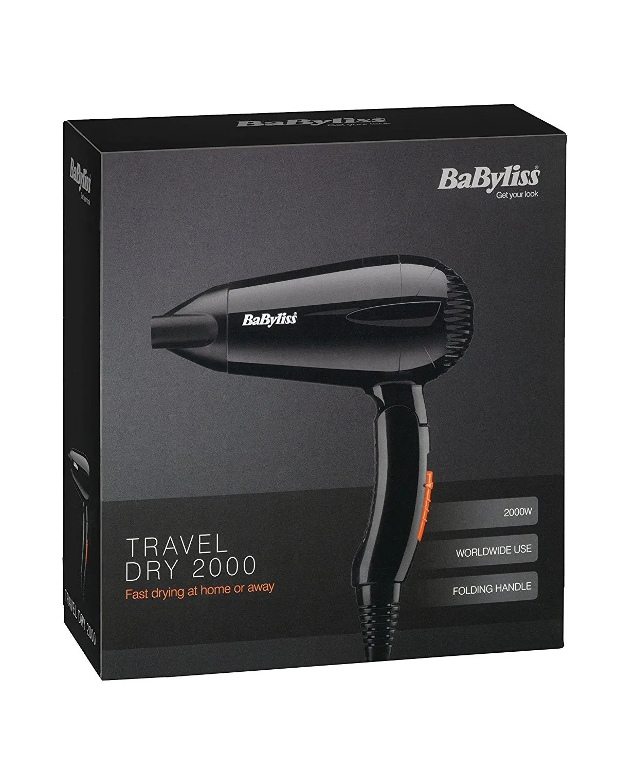 BaByliss 2000W Travel Hair Dryer 5344U