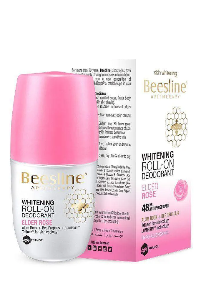 Beesline Whitening Deodorant Roll-On - Elder Rose