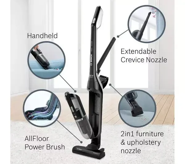 BOSCH Serie 4 Flexxo ProHome BBH3211GB Cordless Vacuum Cleaner - Black