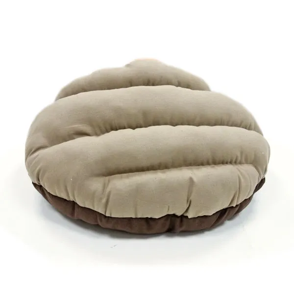 Burger Bed Small Dog Snuggle Bed - Orange/Brown