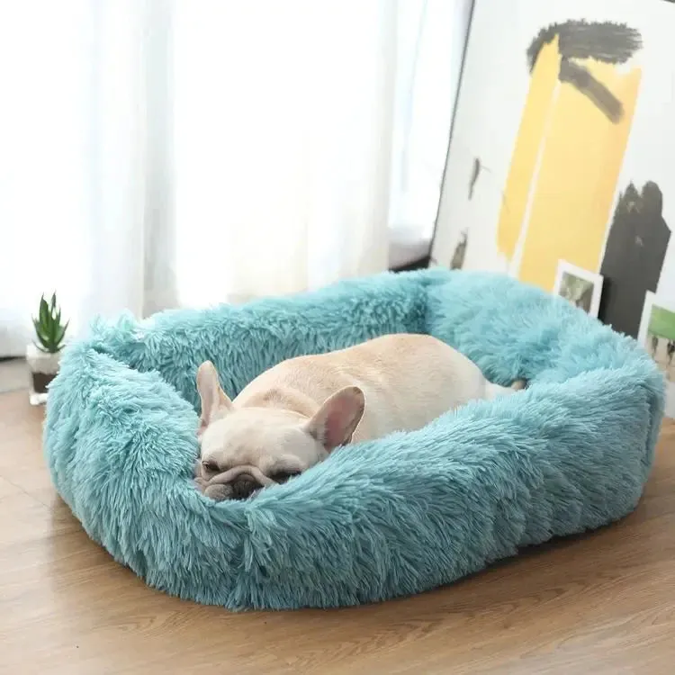 Cozy Plush Pet Bed for Dogs and Cats - Available in Multiple Sizes and Colors