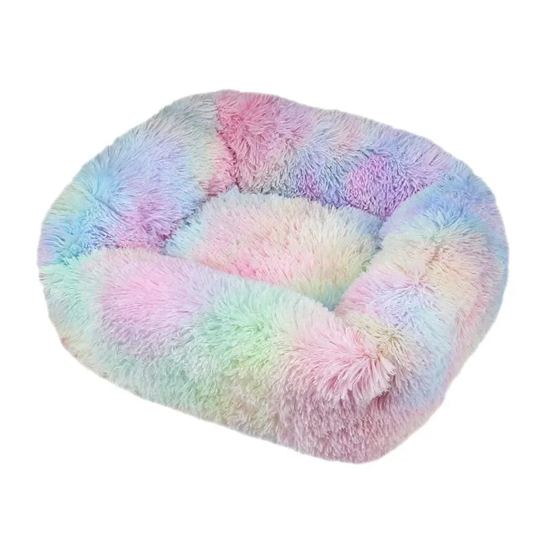 Cozy Plush Pet Bed for Dogs and Cats - Available in Multiple Sizes and Colors