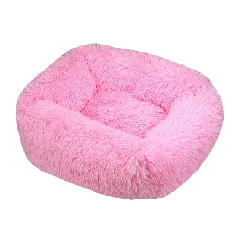 Cozy Plush Pet Bed for Dogs and Cats - Available in Multiple Sizes and Colors