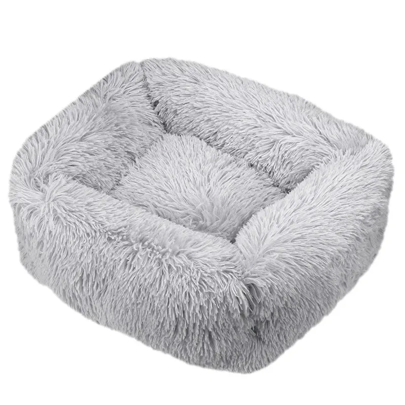 Cozy Plush Pet Bed for Dogs and Cats - Available in Multiple Sizes and Colors