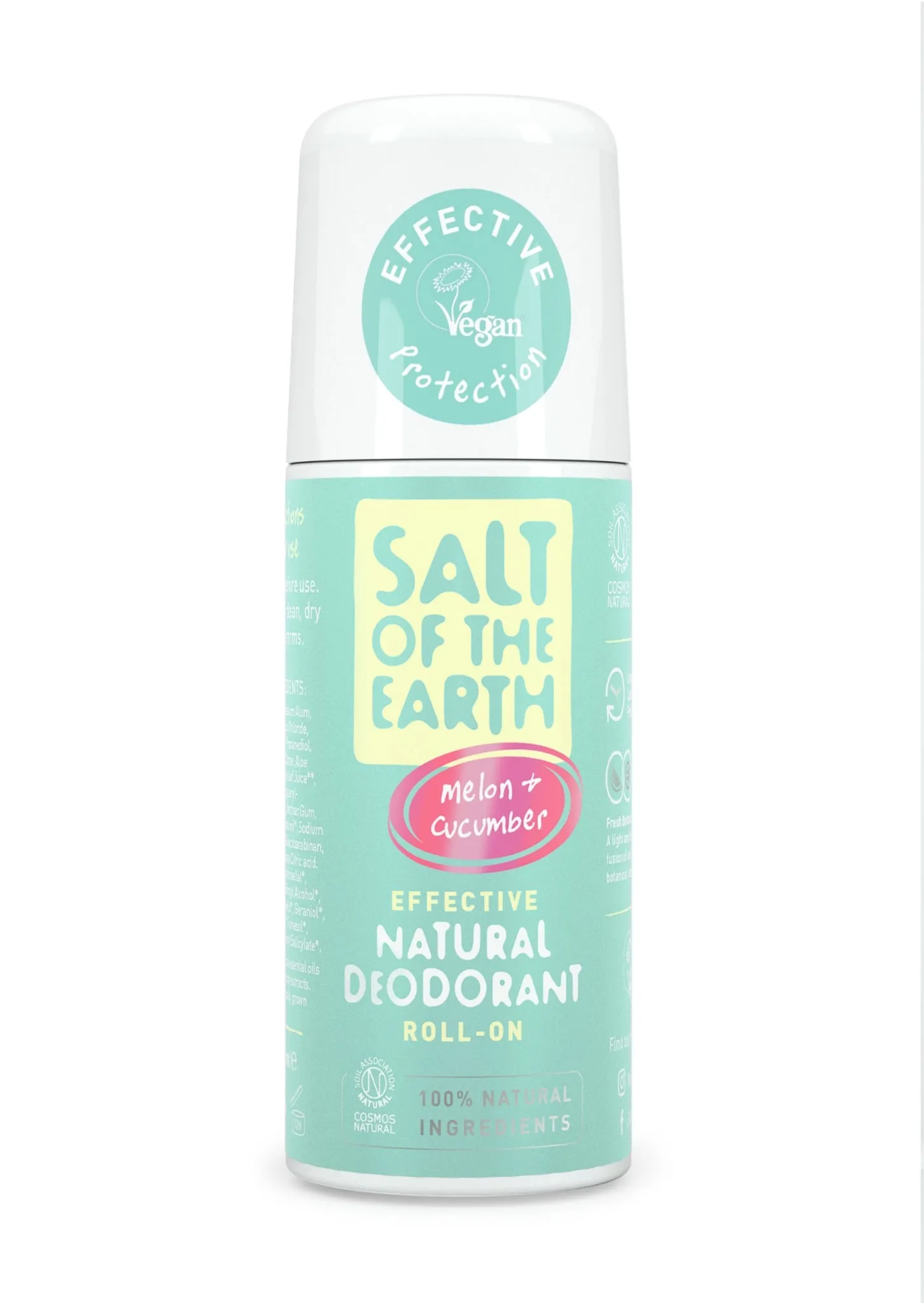 Crystal Deodorant, Roll-on, Melon & Cucumber, 75 ml