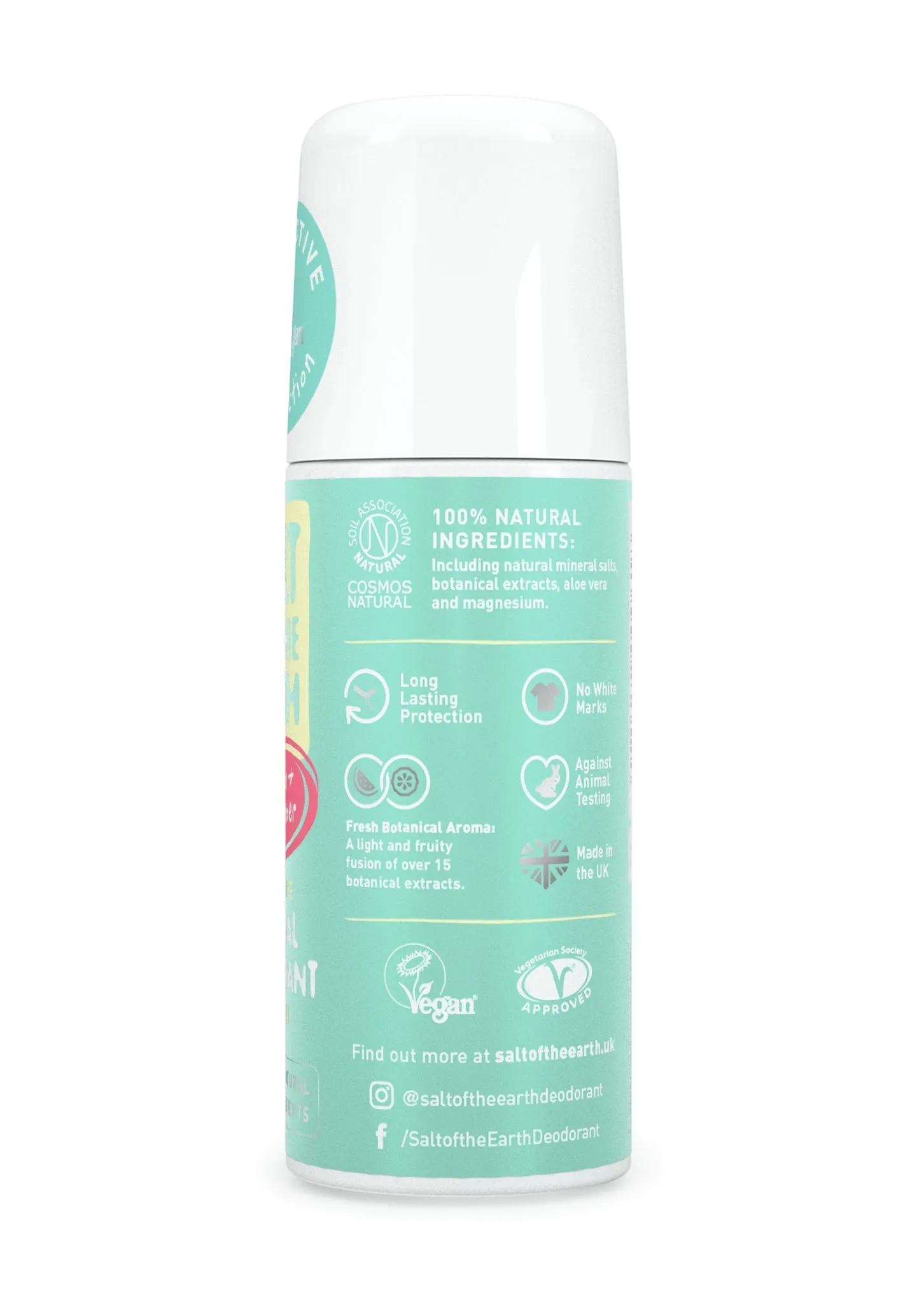 Crystal Deodorant, Roll-on, Melon & Cucumber, 75 ml