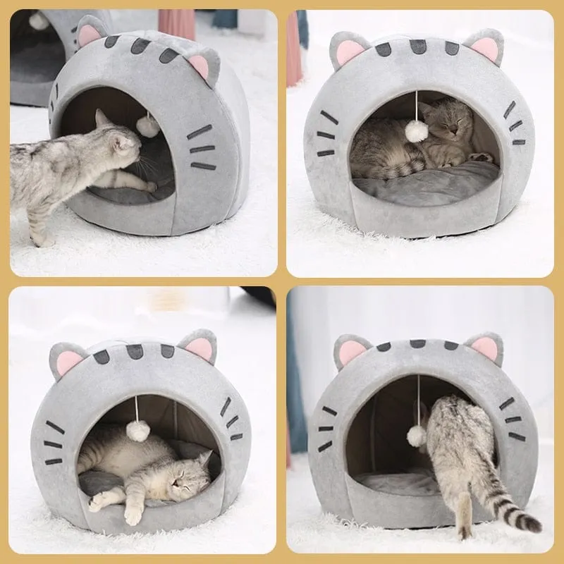 Cute Warm Cat Cave Cushion