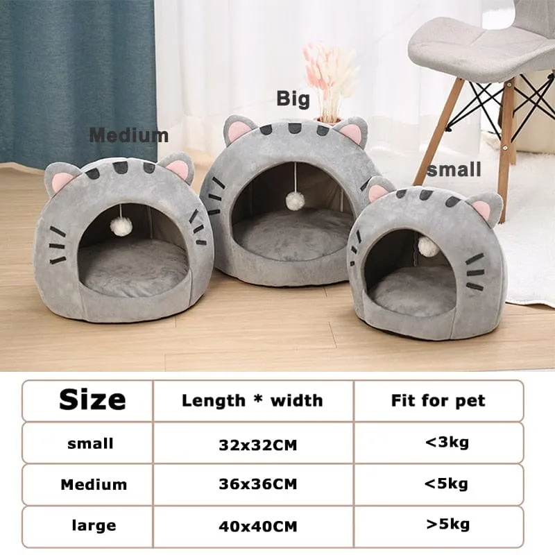 Cute Warm Cat Cave Cushion