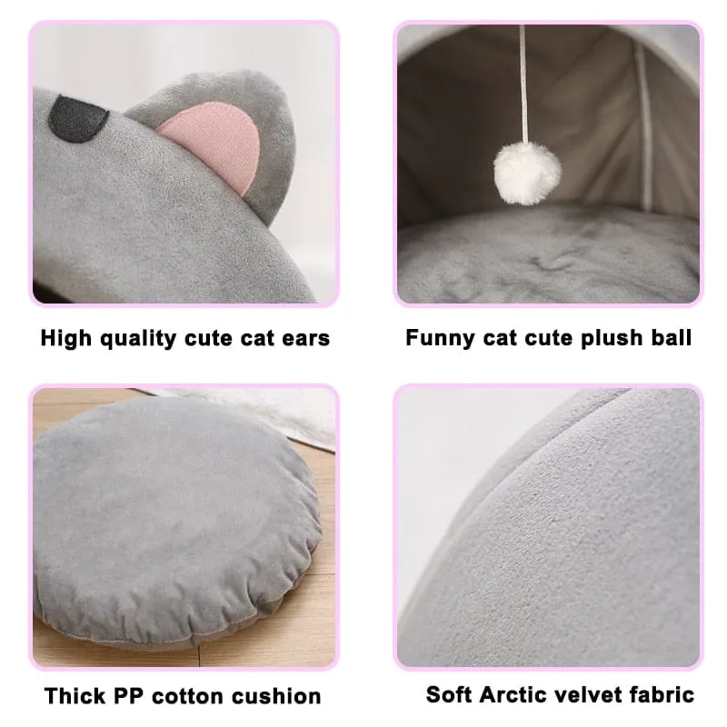 Cute Warm Cat Cave Cushion