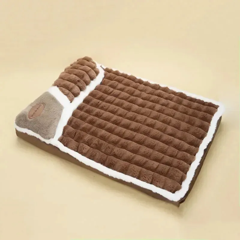 Deluxe Plush Pet Bed for Dogs and Cats - All Seasons Comfort