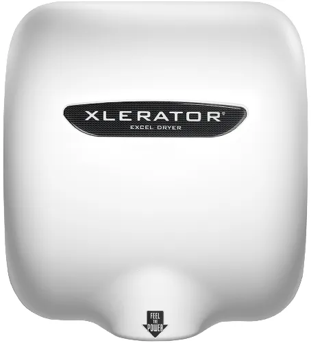 Excel Dryer XLERATOR® XL-BW Hand Dryer - White BMC (Bulk Molded Compound) High Speed Automatic Surface-Mounted