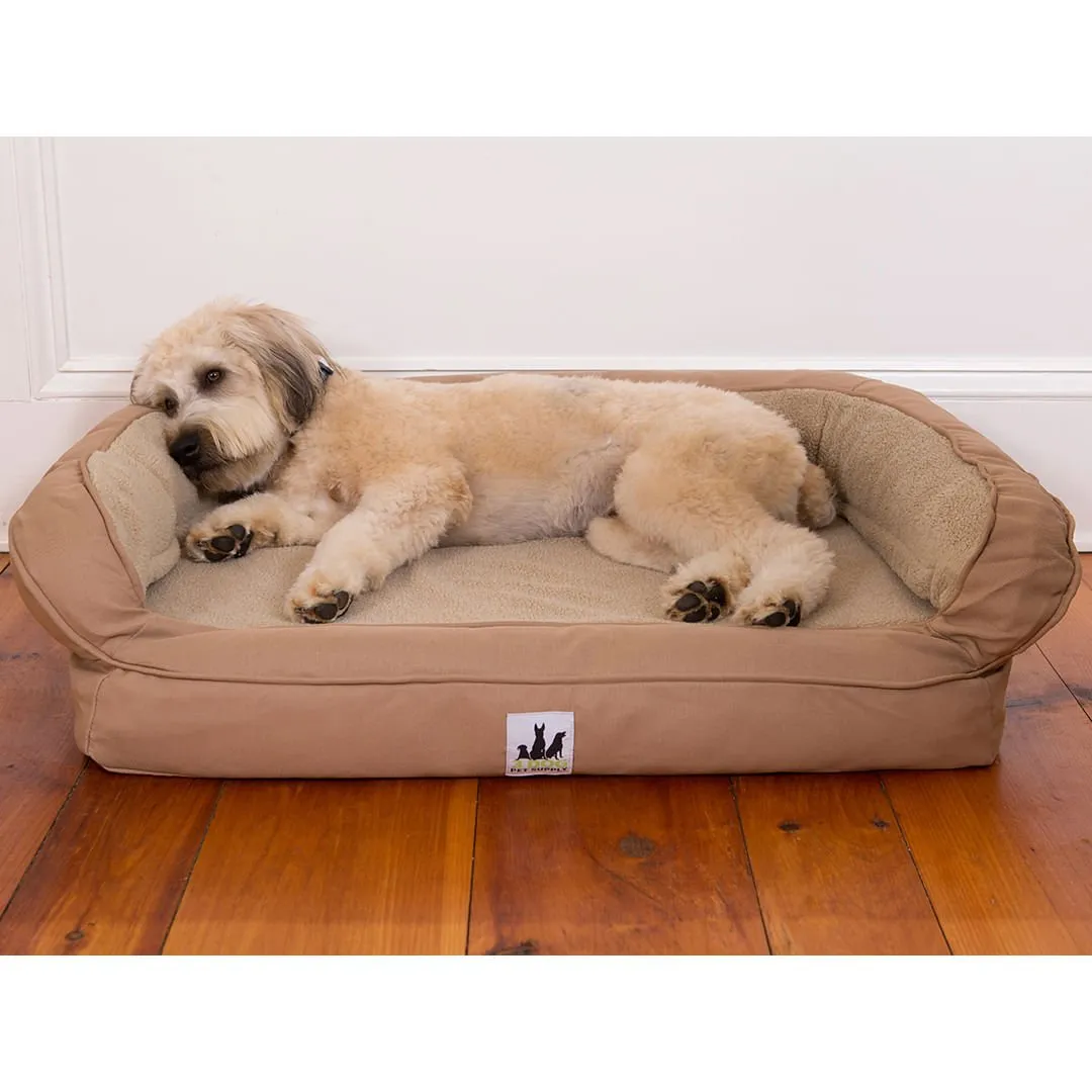 EZ-Wash Fleece Headrest Dog Bed, 35 x 25