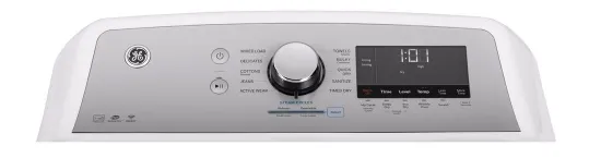 GE 7.4 cu. ft. Smart 120-Volt White Gas Dryer with Steam and Sanitize Cycle, ENERGY STAR