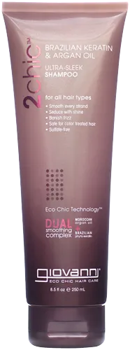 Giovanni 2chic Brazilian Keratin & Argan Oil Ultra-Sleek Shampoo (250ml)