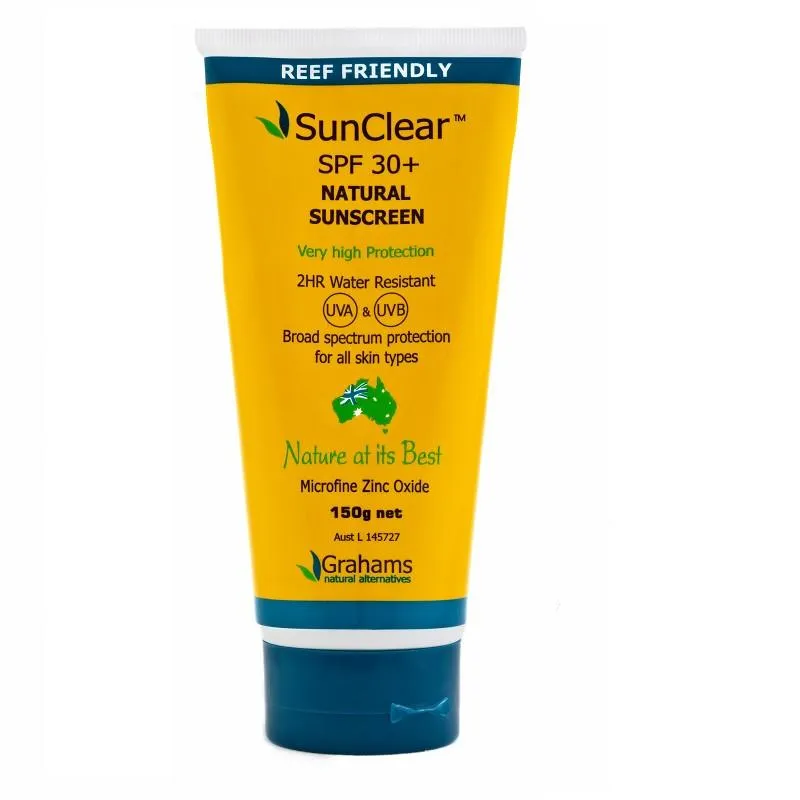 Graham's Natural SunClear Sunscreen 30  150g