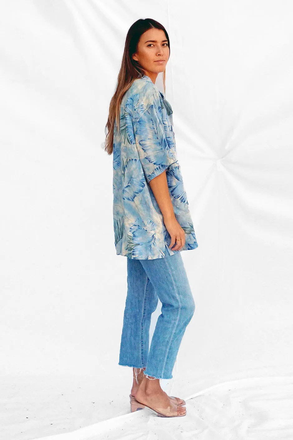 Hawaiian Kai Shirt // Beaded Honu Tie Dye