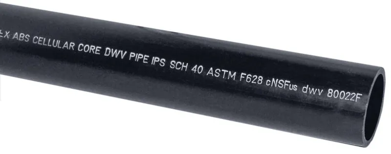 JM EAGLE 27425 Cellular Core Pipe Plain, 2 in, 20 ft L, Black :LGTH: QUANTITY: 1