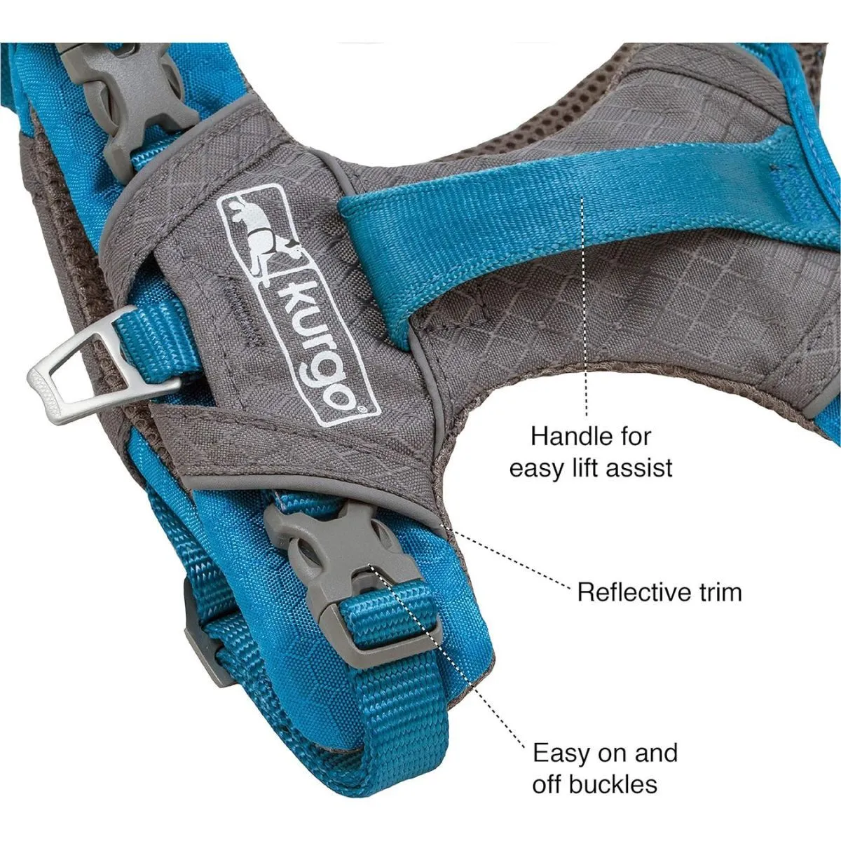 Kurgo Journey Air Dog Harness Blue Small