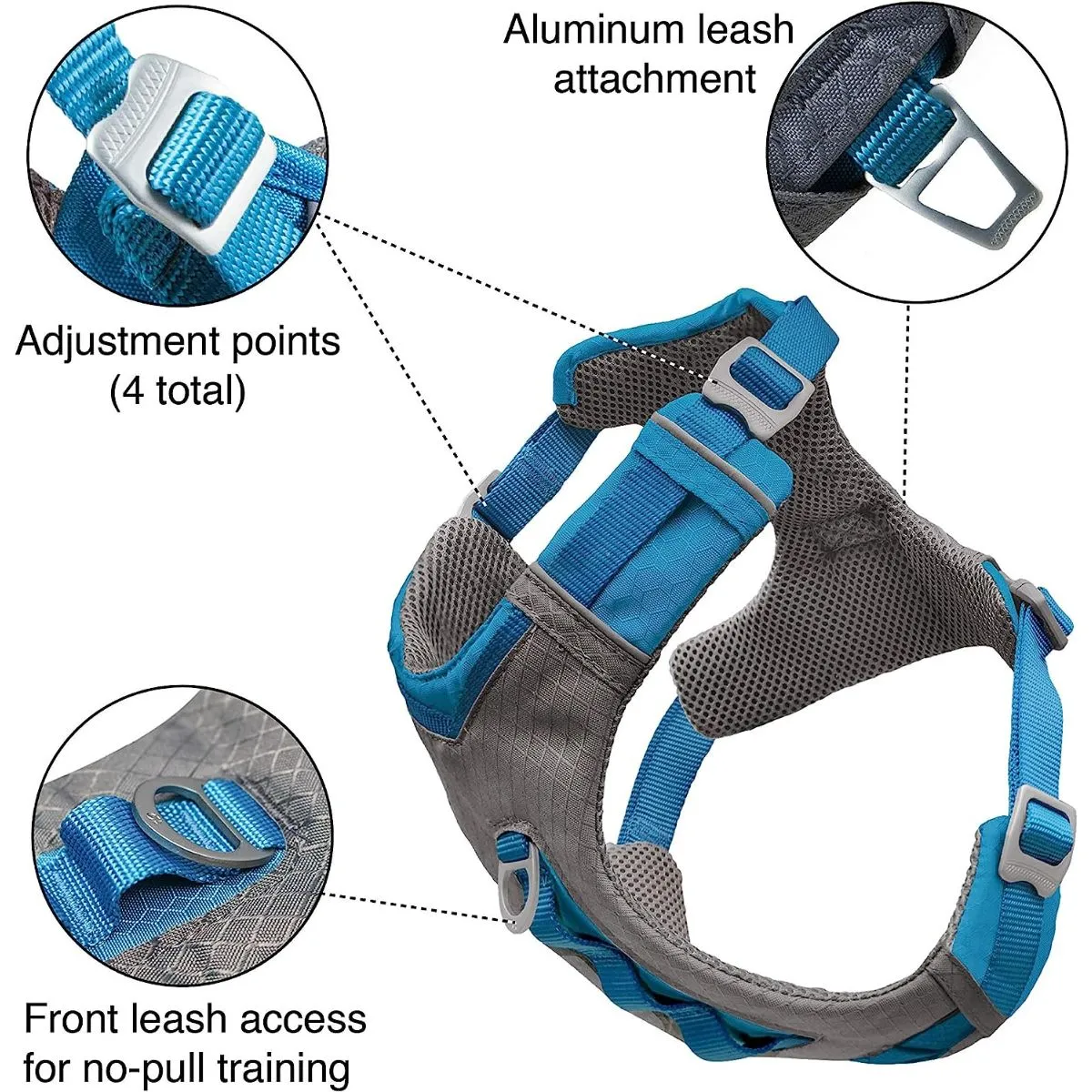 Kurgo Journey Air Dog Harness Purple Medium