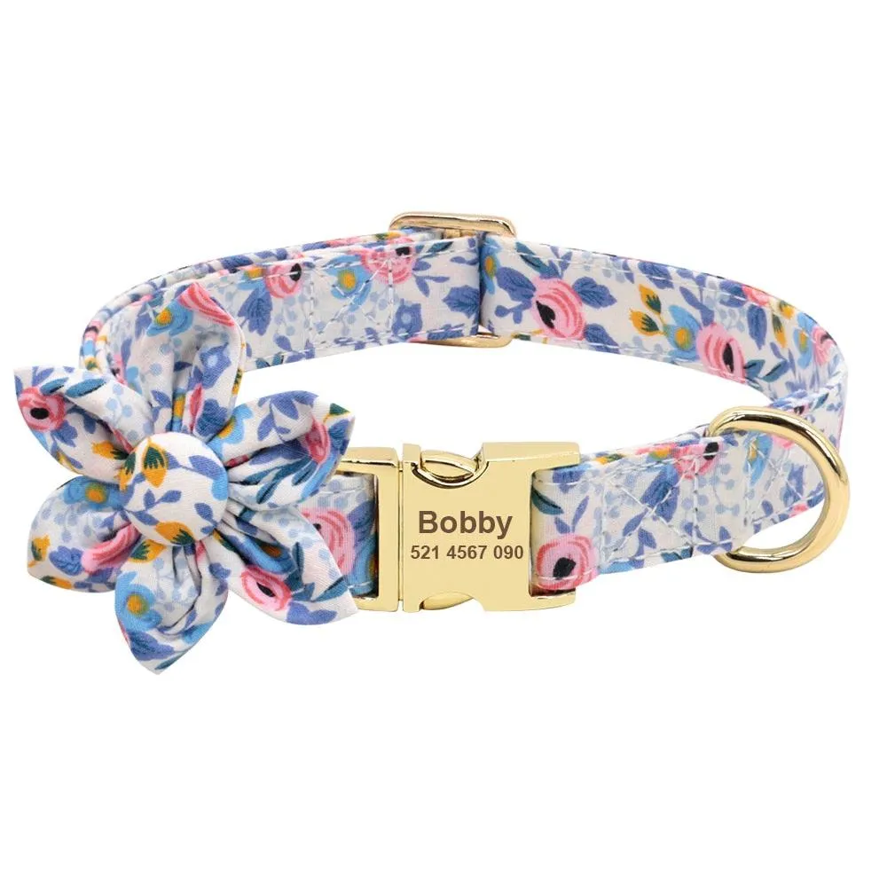 Lil' Bloomers Personalized Pet Collar and Leash