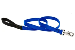 Lupine Medium Dog Basics Padded Handle Leash Blue 6'x1"