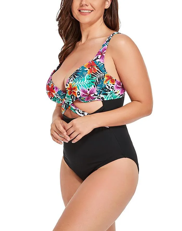 Mallorca Multi Cut Out Underwire One Piece Swimsuit