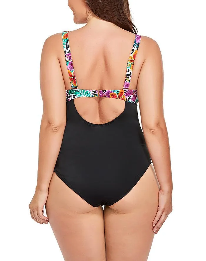 Mallorca Multi Cut Out Underwire One Piece Swimsuit