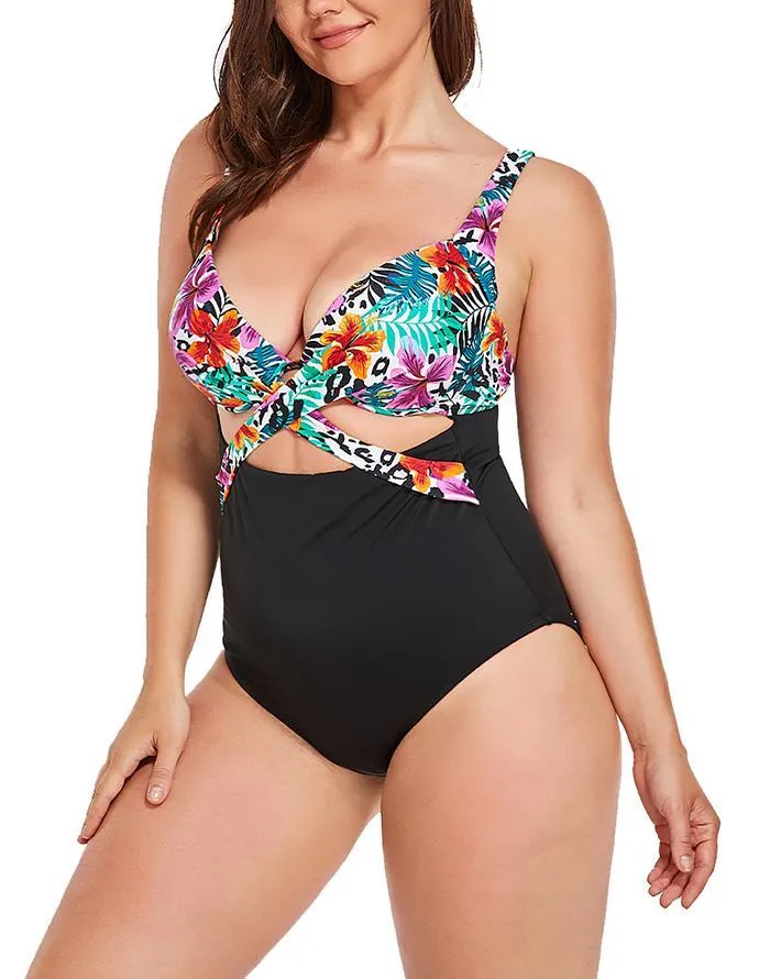 Mallorca Multi Cut Out Underwire One Piece Swimsuit