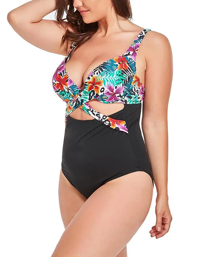 Mallorca Multi Cut Out Underwire One Piece Swimsuit