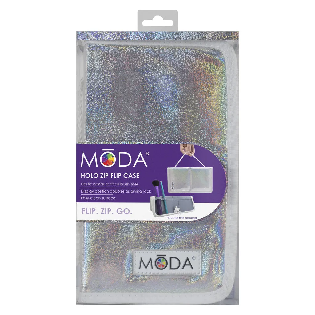 MŌDA® Holo Zip Flip Case