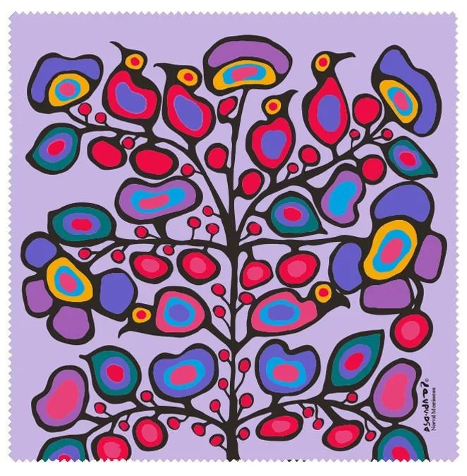 Norval Morrisseau Woodland Floral Microfibre Glass Cleaner