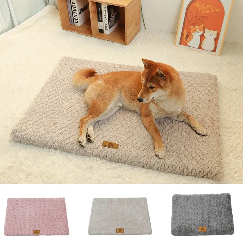 Orthopedic Memory Foam Dog Bed with Washable Faux Fur Cover