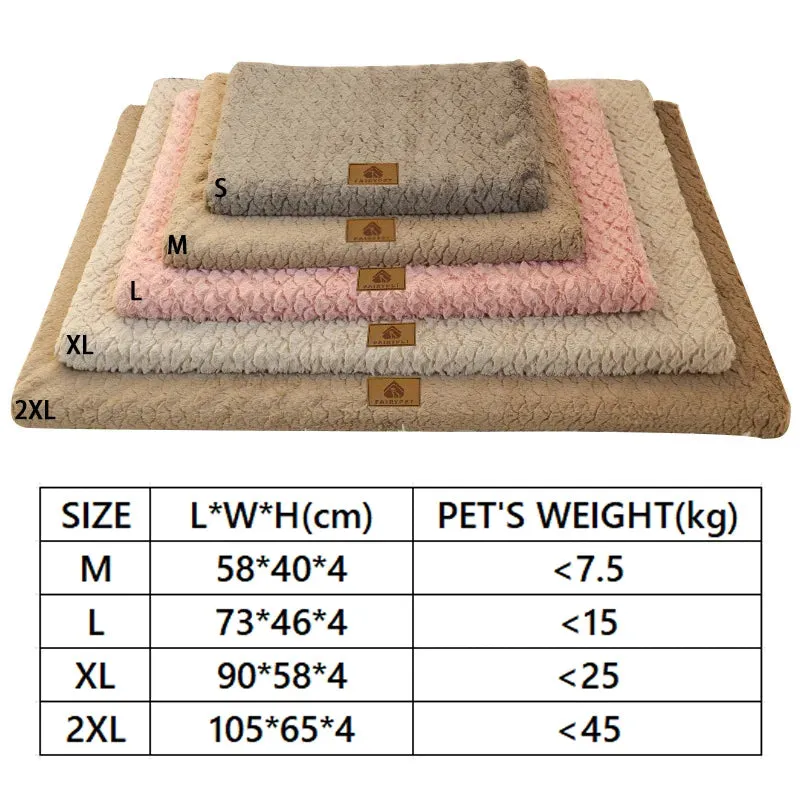 Orthopedic Memory Foam Dog Bed with Washable Faux Fur Cover