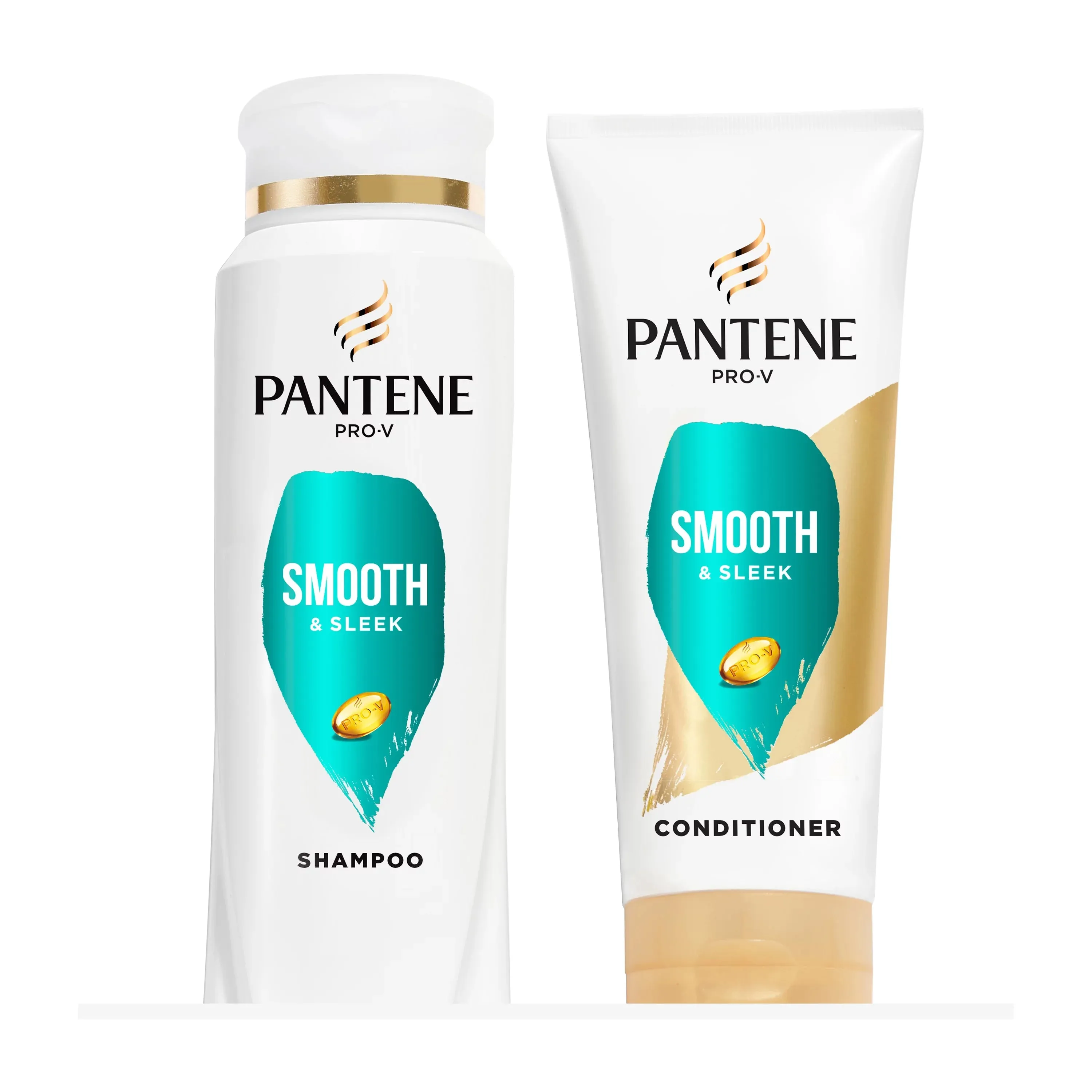 PANTENE Smooth and Sleek Shampoo and Conditioner Set