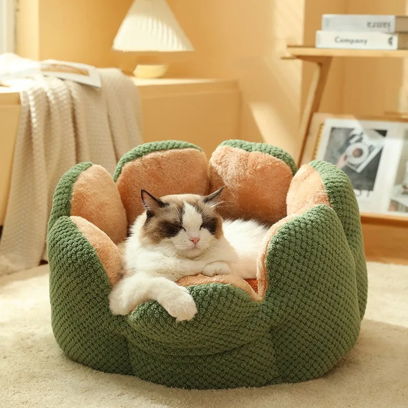 Pat and Pet Emporium | Pet Beds | Warm Cactus Petal Pet Nest