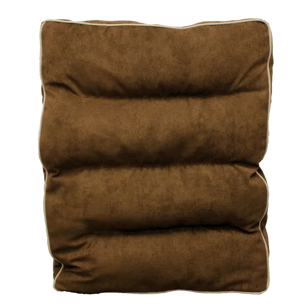 PetPals Caramel Faux Suede Pet Bed