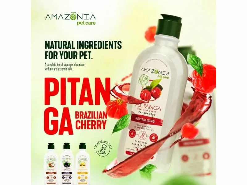 PITANGA (BRAZILIAN CHERRY) PET SHAMPOO AMAZÔNIA PET CARE  500 ml