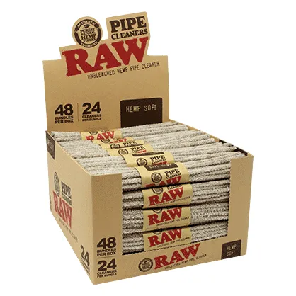 RAW - Pipe Cleaners - Hemp Bristle - 48 Pack Box