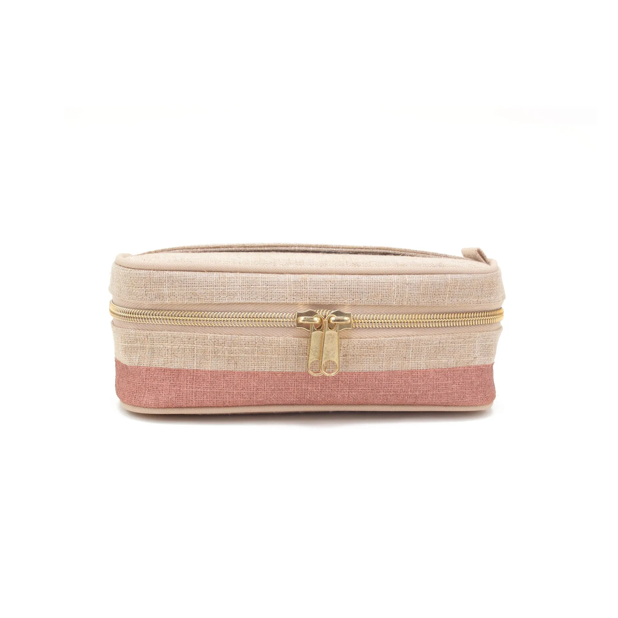 Rose Gold Colour Block Petite Beauty Poche