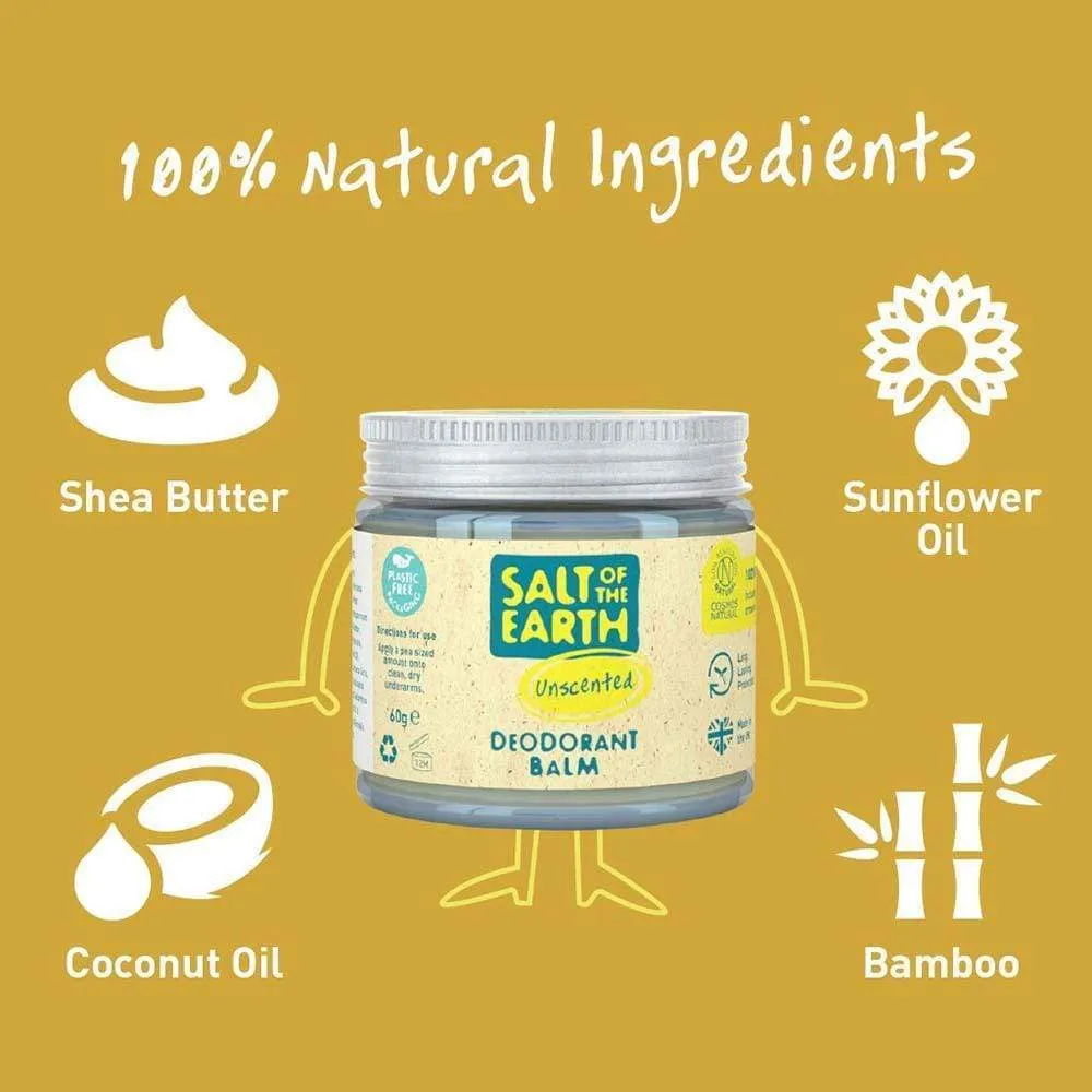 Salt of the Earth Natural Deodorant Balm - Unscented