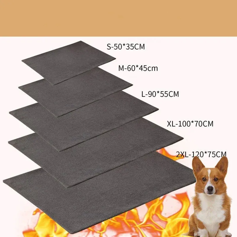 Self-Warming Pet Mat for Dogs and Cats - Thermal Bed Pad for Indoor and Outdoor Use