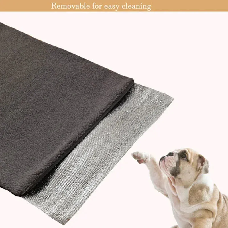 Self-Warming Pet Mat for Dogs and Cats - Thermal Bed Pad for Indoor and Outdoor Use